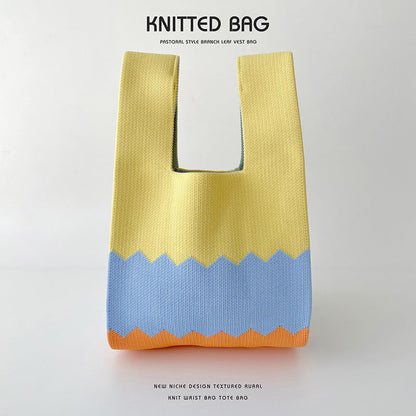 Sac tricoté - Rayures
