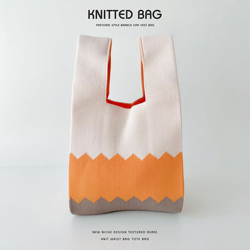 Sac tricoté - Rayures