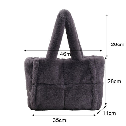 Sac à main en peluche Nina - Sac à main confortable et hivernal pour femmes