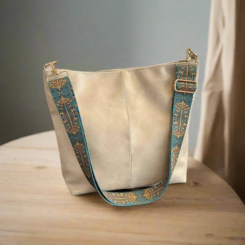 Sac à bandoulière en cuir vintage pour femmes - Kelsey