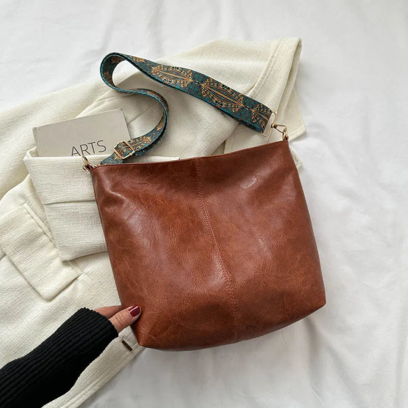 Sac à bandoulière en cuir vintage pour femmes - Kelsey