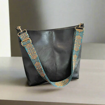 Sac à bandoulière en cuir vintage pour femmes - Kelsey